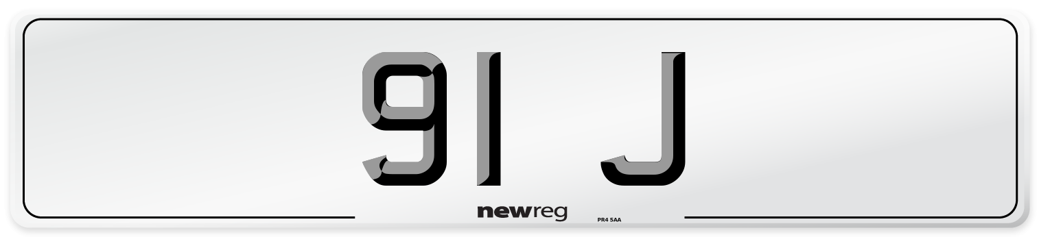 91 J Number Plate from New Reg